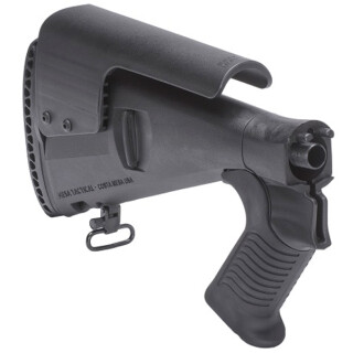 Mesa Tactical Urbino Pistol Grip Stock Benelli M4 Model 12 Gauge Shotguns Riser/Limbsaver Injection Molded Glass Filled Nylon Matte Black 91470