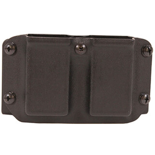 Mission First Tactical OWB Double Magazine Pouch Belt Mount Double Stack 9mm/40 S&W Magazines Polymer Black