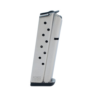 Ed Brown 1911 Government/Commander 9 Round Magazine .38 Super Stainless Steel Natural Finish