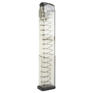 Elite Tactical Systems Magazine for Glock 17/18/19/26/34 Gen 2 9mm Luger 32 Rounds Translucent Smoke Finish