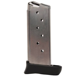 SIG Sauer P938 Magazine 9mm Luger 7 Rounds with Finger Extension Stainless Steel MAG-938-9-7