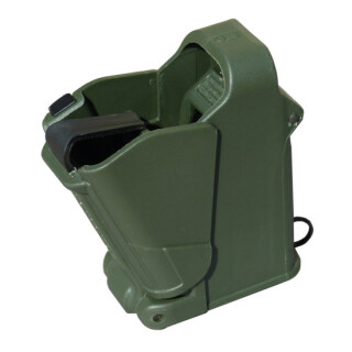 Maglula UpLULA Universal Pistol Magazine Loader 9mm/.357SIG/.40S&W/10mm/.45ACP Polymer Dark Green