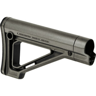 Magpul MOE Fixed Carbine Stock AR-15 Mil-Spec Diameter Rubber Butt Pad Polymer Olive Drab Green MAG480-ODG