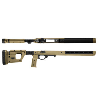 Magpul Pro Stock for Remington 700 Short Action Calibers M-LOK Modular Attachment Slots Full Billet Aluminum Skeleton Ambidextrous Flat Dark Earth Finish