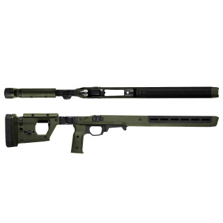Magpul Pro Stock for Remington 700 Short Action Calibers M-LOK Modular Attachment Slots Full Billet Aluminum Skeleton Ambidextrous OD Green Finish
