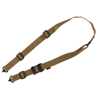 Magpul MS1 QDM Two Point Sling MS1 Slider Proprietary Weave 1-1/4" Wide Nylon Webbing/Anti Chafing Comfort NIR Treatment Coyote Brown