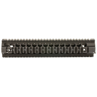 Midwest Industries AR-15 Gen 2 Two Piece Free Float Rifle Length Hand Guard Quad Rail 6061 Aluminum Hard Coat Anodized Matte Black