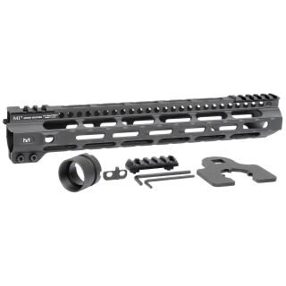 Midwest Industries AR-15 Combat Lightweight 12.625" One Piece Free Float M-LOK Hand Guard 6061 Aluminum Hard Coat Anodized Matte Black