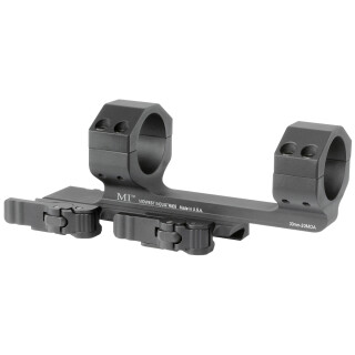 Midwest Industries 30mm QD Scope Mount 20 MOA with 1.4" Offset 6061 Aluminum Hard Coat Anodized Finish Matte Black