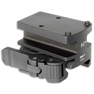 Midwest Industries Quick Detach Optic Mount For Trijicon RMR Lower 1/3 Hard Coat Anodized 6061 Aluminum Matte Black MI-QDRMR-1/3