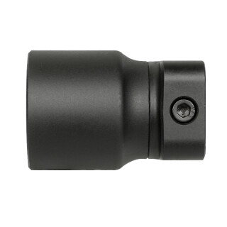 Midwest Industries Picatinny Stock Tube Adapter Hard Coat Anodized Aluminum Matte Black