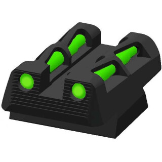 HiViz LITEWAVE CZ 75/85/P-01 FO Rear Sight Red/Green