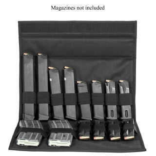NcStar Pistol/Rifle Magazine Wallet 8 Rifle or up to 32 Pistol Magazines Black 