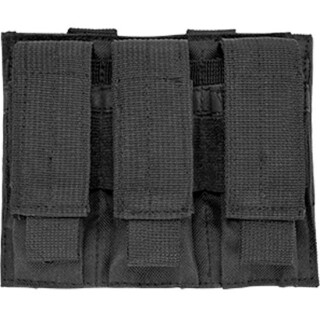 VISM Triple Pistol Magazine Pouch MOLLE Black