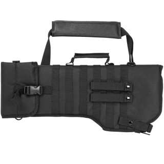 NcSTAR Tactical Rifle Scabbard MOLLE Compatible Shoulder Carry or can be mounted on other MOLLE Gear Nylon Black
