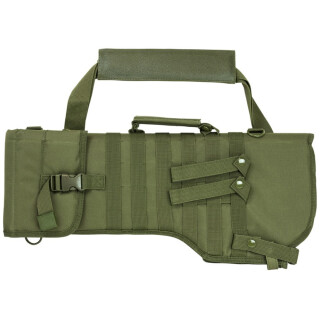 NcSTAR Tactical Rifle Scabbard MOLLE Compatible Shoulder Carry or can be mounted on other MOLLE Gear Nylon Green