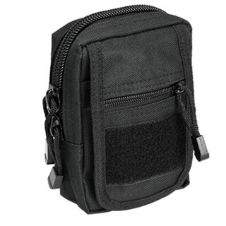 NcSTAR Small Utility Pouch Heavy Duty Nylon PVC Material 6.5"x4.25"x2" Black