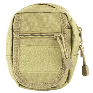 NcSTAR Small Utility Pouch Heavy Duty Nylon PVC Material 6.5"x4.25"x2" Tan