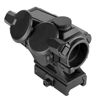 NCStar VISM Solar Powered Combat Red Dot 1x24.5mm 4 MOA Red Dot Black