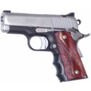 Pearce Grip Rubber Insert 1911 Officer, Compact Finger Groove Black PGOM1