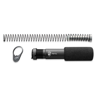 Phase 5 Weapons Systems AR-15 Pistol Buffer Tube Complete Assembly Aluminum Matte Black