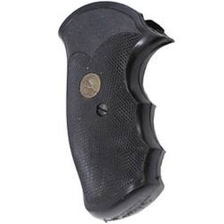 Pachmayr Gripper Grips S&W J Frame Square Butt Revolvers Finger Grooves Rubber Black 03250