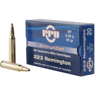 Prvi Partizan PPU .223 Remington Ammunition 20 Rounds SP 55 Grain