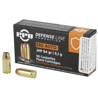 Prvi Partizan .380 ACP Ammunition 50 Rounds JHP 94 Grain