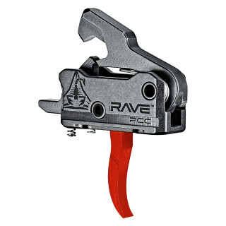 RISE Armament RAVE PCC AR-9 Curved Trigger Red