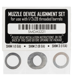 Rugged Suppressors Shim Kit 1/2x28