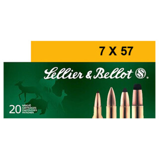 Sellier & Bellot 7x57 Ammunition 20 Rounds 139 Grain Soft Point Projectile 2,651fps
