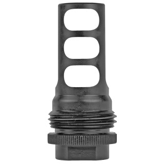 SilencerCo ASR 3 Port Muzzle Brake .458 Caliber Threaded 11/16"x24 Steel Black