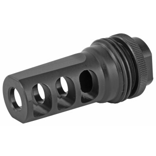 SilencerCo ASR 3 Port Muzzle Brake .30 Caliber Threaded 5/8"x24 Steel Black