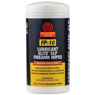 Shooter's Choice FP-10 Lubricant Elite CLP Wipes 75pk