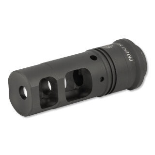 SureFire SOCOM Muzzle Brake/Suppressor Adapter 5.56mm/.223 Rem Caliber Threaded 1/2"x28 Heat Treated Stainless Steel Ionbond DLC Coating Matte Black SFMB-556-1/2-28