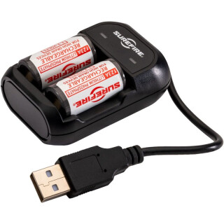 SureFire 123A Rechargeable Batteries and Charger