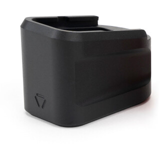Strike Industries +5 Extended Magazine Plate for Glock 19 Aluminum Black