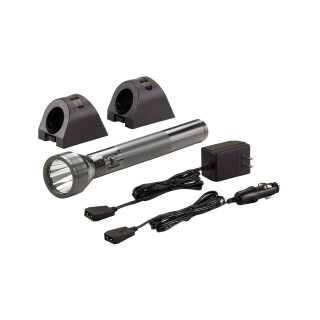 Streamlight SL-20L Rechargable LED Flashlight 350 Lumens 2 Sleeves 120V AC/DC Aluminum Black 20703