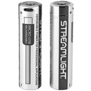 Streamlight Rechargeable USB Battery 3.7 Volt/2600mAh Lithium Ion Micro-USB Cable Compatible 2 Pack
