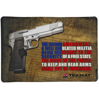 TekMat "Right To Bear Arms" Armorers Bench Mat 11"x17"x1/8" Neoprene 17-2AMEND
