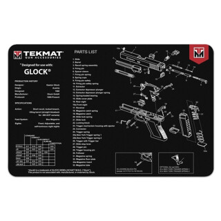TekMat 11"x17" Gun Mat for Glock 17 Gen 3