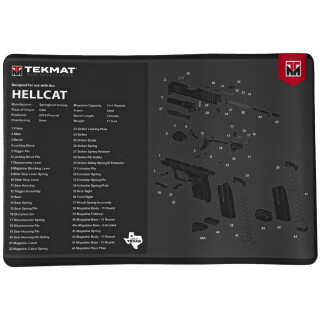 TekMat Hellcat Premium Gun Cleaning Mat, 11" x 17"