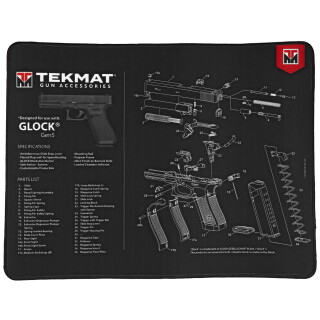 TekMat Gun Cleaning Mat for Glock Gen-5 15"x20"