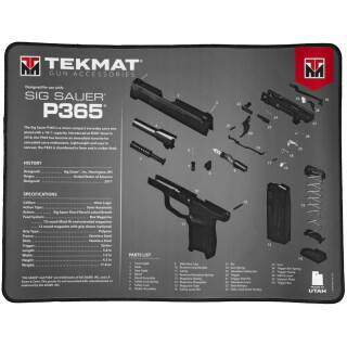 TekMat Oversized Gun Cleaning Mat for Sig Sauer P365, 15" x 20"