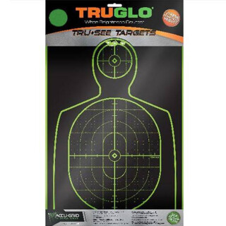 TRUGLO Tru-See Hangun Targets 12" x 12" Fluorescent Green 6 Pack TG13A6
