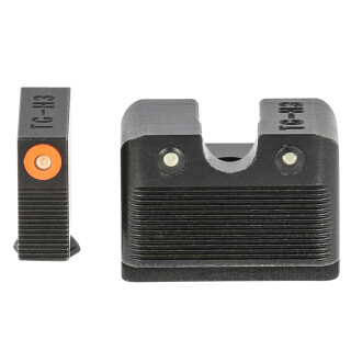 TRUGLO Tritium Pro Night Sights High Set fits Glock MOS 40/41 Orange Focus Ring 3 Dot Night Sight