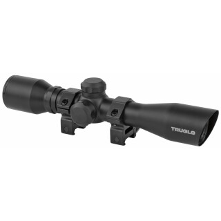 TRUGLO Shotgun 4x32 Compact Scope Diamond Ballistic Reticle 1" Matte Black TG8504BD