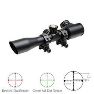 TRUGLO Tru-Brite Tactical Xtreme 4x32 Riflescope Illuminated Mil Dot 1" Tube 1/4 MOA Matte Black Finish TG8504TL