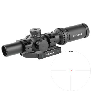 TRUGLO OMNIA 1-4x24mm Riflescope 30mm Tube Illuminated APTR Reticle