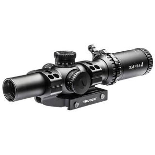 Truglo OMNIA Illuminated ReticleTactical Rifle Scope 1-6x24 30mm Tube Matte Black